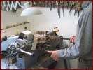 Anfertigung von Mundst�ckrohlingen aus Horn